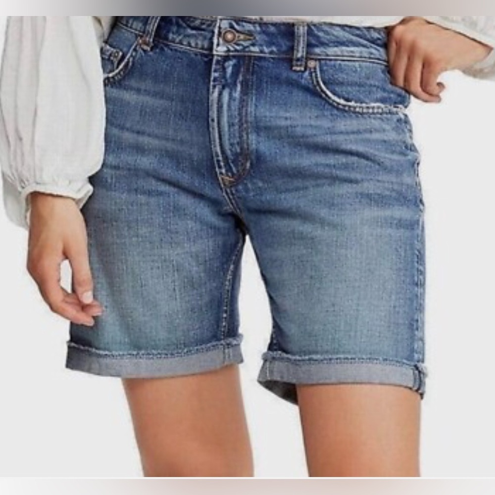 We The Free Soft Caroline Bermuda Denim Shorts